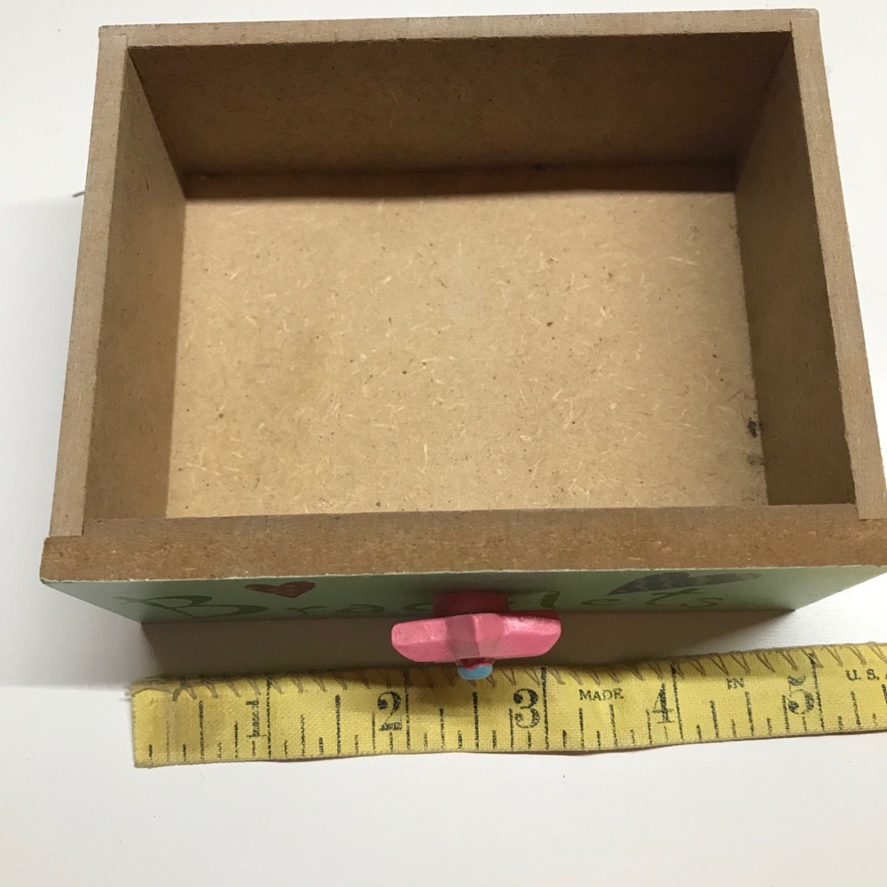 Vintage girls jewelry organizer wood multicolor - Picture 13 of 15